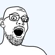 ear glasses open_mouth soyjak stubble template variant:unknown // 550x550 // 10.5KB