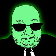 central_intelligence_agency elderly glasses glowing green_skin old oldfag sunglasses trend:glowie tuxedo variant:grampjak // 879x879 // 44.9KB