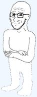 aliased arm foot full_body glasses hand high_quality high_res leg looking_at_you raised_eyebrow smile smirk smug soyjak stubble template that_one_fucking_picture_of_nate_being_a_smug_little_bastard transparent_background variant:soyak // 423x1104 // 34.8KB