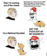 crying dog maga nazism nordic_chad variant:cryboy_soyjak // 608x716 // 58.7KB