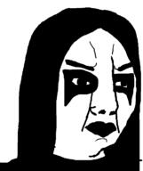 black_metal corpse_paint hair long_hair makeup soyjak variant:chudjak // 645x770 // 22.5KB