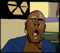 bandage black_skin drawn_background excited ishowspeed open_mouth soyjak variant:speedjak2 // 519x466 // 188.8KB