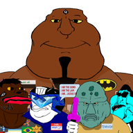 autism batman blue_skin brimmiest_comments_section☣️☣️☣️_do_not_enter☣️☣️☣️ brown_skin dunchenman_(user) flag:brazil flag:iraq flag:minor_attracted_person gem gill_koyim_(namefag) glasses hello_my_name_is_(sticker) jude judge_gem_(namefag) looking_at_you meta:namefags multiple_soyjaks queen_of_spades smile squid squidward subvariant:brazilaryan subvariant:brazilmutt subvariant:mexiaryan subvariant:mexiaryan_front subvariant:serialmutt text transparent_background trevor(user) variant:disgusting_trevorcreature variant:meximutt warrior-z_(user) yellow_sclera // 2167x2167 // 1.5MB