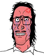 angry crying glasses mullet red_skin seething stubble variant:mulletjak // 838x1072 // 49.6KB