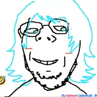 blue_hair glasses stubble subvariant:wholesome_soyjak tiny_stubble variant:gapejak variant:unknown white_skin // 730x730 // 67.5KB