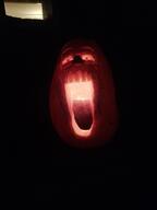 glasses irl jack_o_lantern open_mouth pumpkin soyjak stubble variant:markiplier_soyjak // 3024x4032 // 2.1MB