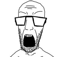 angry glasses half-life open_mouth scientist soyjak stubble variant:unknown // 600x600 // 5.4KB