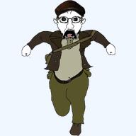 green_eyes green_pants irish_descent leather_jacket messenger_bag running sean_devlin soyjak the_saboteur variant:soyak video_game // 1080x1080 // 225.3KB