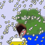 amphibian animated ext=gif frog nas:pepe open_mouth pepe pepe_the_frog popcorn popcorn_bucket // 500x500 // 2.5MB