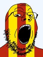 country flag flag:lodz glasses lodz looking_at_you open_mouth poland soyjak stubble teeth text transparent transparent_background variant:gapejak voivodeship // 600x800 // 24.2KB