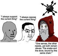 beard chud cloak conspiracy conspiracy_theory esoteric glasses hood npc old schizo text unity variant:chudjak variant:wojak wojak // 1284x1239 // 417.8KB