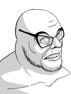 angry eyebrows forehead_lines frown lips looking_at_you mustache neck nose shading stubble teeth variant:feraljak // 1536x2048 // 130.2KB