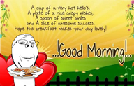 breakfast flower food glasses good_morning heart holding_object jeetcore plant smile soyjak stubble subvariant:wholesome_soyjak sun text variant:gapejak // 1346x861 // 1.3MB