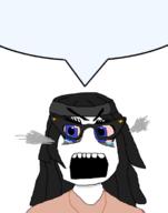 angry anti_soytan avengers bloodshot_eyes clothes crying glasses hair necklace seething soyjak speech_bubble_empty steam transparent_background variant:soytan // 619x785 // 110.1KB