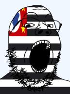 brazil flag flag:são_paulo glasses looking_at_you open_mouth soyjak star_(symbol) stubble são_paulo teeth transparent_background variant:gapejak // 600x800 // 33.2KB