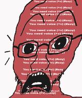 animated distorted ext=gif glasses irc kiwi_irc looking_at_you open_mouth red_skin scared screaming soyjak stubble subvariant:doctos subvariant:doctos_front teeth teeth_showing text variant:soyak voice // 600x718 // 45.0KB
