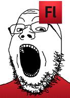 adobe_flash animated closed_mouth clothes ext=gif flash glasses gradient happy letter logo looking_at_you macromedia_flash nose open_mouth red red_shirt shape_tween smile soyjak stubble talking teeth text tween variant:gapejak // 600x834 // 384.8KB
