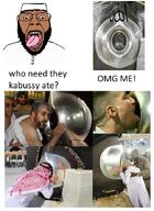 arab arabic beard brown brown_skin comic cunnilingus glasses islam kaaba meme open_mouth skin taqiyah text tongue variant:bernd yellow_teeth // 645x882 // 593.6KB