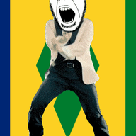 angry animated country dance flag full_body gangnam_style glasses irl open_mouth saint_vincent_and_the_grenadines soyjak stubble variant:cobson // 300x460 // 501.6KB