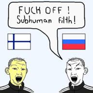 finland finnish_flag russia russian_flag speech_bubble transparent_background variant:kuzjak yellow_skin // 500x500 // 48.5KB