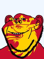 animal bird country county crown eagle ear flag flag:skåne hair meta:flagspam skåne smile soyjak stubble sweden teeth transparent_background variant:impish_soyak_ears // 598x800 // 77.0KB