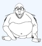 fat gynaecomastia monkey moobs orangutan uh_oh_stinky variant:nojak // 804x885 // 52.8KB