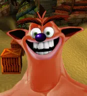 bandicoot box buff crash_bandicoot eyebrows green_eyes nas:gigachad orange_hair orange_skin pink_lips sand subnas:gigabud thick_eyebrows // 575x634 // 41.6KB