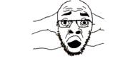 arm glasses hand open_mouth soyjak stubble variant:unknown // 500x250 // 21.5KB