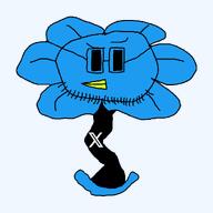 beak bird blue_skin eyebrow_raise flower flowey petals plant stem stubble twitter undertale variant:floweyjak xitter xitter_immigrant // 1000x1000 // 17.5KB