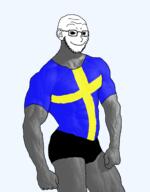 clothes country ear flag gigachad glasses hijak smile soyjak stubble sweden variant:soyak // 2500x3200 // 967.7KB