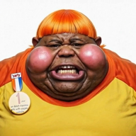 ai_but_not_completely_ai_doe anti_ongezellig award big_lips big_nose black_skin blond blush blushing brown_skin character:hunky clothes deflowered_dutch_dyke_(transexual) discord eyebrows fat hair mymy_(ongezellig) ongezellig open_eyes orange_hair realistic subvariant:branigger subvariant:fat_alicia subvariant:hunky_twink_sex_machine variant:alicia variant:brandon white_background zartycuck zellig zelligcuck // 560x560, 6s // 1.3MB