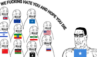 angry buff flag:china flag:ethiopia flag:european_union flag:france flag:islamic_state flag:israel flag:kenya flag:nato flag:russia flag:somalia flag:somaliland flag:united_states flags glasses subvariant:perceptive_chud text variant:chudjak // 1106x652 // 510.2KB
