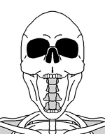 bone open_mouth ribcage ribs series:skeletonjaks skeleton skull soyjak template transparent_background variant:flartson // 410x524 // 9.3KB