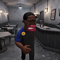 arcade award big_eyes big_lips brown_eyes brown_skin building chair clothes crying meta:ai_generated nigger red_lips subvariant:jartycuck table variant:chudjak walking // 560x560, 6s // 2.0MB