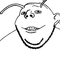 ai_generated alien cockroach ear evil impish smile subvariant:gapealien template variant:gapejak // 255x255 // 7.6KB