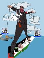 ak-47 amerimutt ben_shapiro cloud hamas helmet israel judaism mutt nazism palestine rope sea ship the_rhodes_colossus variant:bernd variant:chudjak variant:cobson variant:feraljak // 2069x2681 // 1.6MB