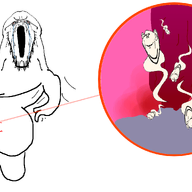 animated arm ass blood bloodshot_eyes crying distorted ear full_body glasses hand leg mirrored multiple_soyjaks nsfw open_mouth pinworms poop smile soyjak stretched_mouth stubble variant:impish_soyak_ears variant:soyak worm zoomed // 1650x984 // 322.1KB