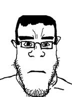 glasses merge neutral series:fusionjaks stubble subvariant:chudjak_front subvariant:neutralplier variant:chudjak variant:markiplier_soyjak // 600x800 // 112.3KB