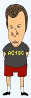 acdc beavis_and_butthead braces brown_hair butthead clothes gums hair open_mouth shorts sock subvariant:rand subvariant:wholesome_soyjak teeth tshirt variant:gapejak // 928x2859 // 164.0KB