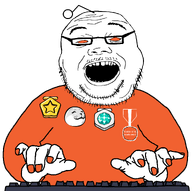 (you) alien antenna award bald hand keyboard nas:award neckbeard open_mouth open_mouthange_eyes orange_eyes orange_nails orange_shirt painted_nails reddit reddit_gold reddit_platinum snoo stubble subvariant:soylicia teeth typing variant:alicia wholesome wholesome_pupper // 2062x2048 // 384.4KB