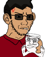 black_hair drinking drinking_straw ear glasses laban meta:namefags meta:self_insert red_shirt shitskin soyjak subvariant:condiment subvariant:soyak_(concerned) sunglasses variant:feraljak variant:soyak // 737x846 // 39.5KB