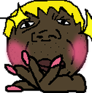 blond blush brown_skin closed_mouth emoticon fat hand lips lipstick meta:not_oc nails nose painted_nails pink_nails series:yt_emote_jaks shiny subvariant:hunky_twink_sex_machine transparent_background variant:alicia youtube // 126x128 // 6.5KB