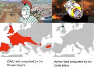 ack antiquity asterix celtic rome subvariant:wholesome_soyjak variant:bernd variant:gapejak // 822x614 // 466.5KB