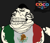 big_head black_hair bone coco_(movie) disney fat flag:mexico looking_to_the_left mexican_flag mexico pixar satoko_houjou(namefag) short_hair skeleton variant:meximutt // 740x640 // 235.1KB