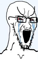 angry bloodshot_eyes crying eyebrows sad stretched_chin stretched_mouth subvariant:crying_soyak subvariant:long_crying_soyak tear template variant:soyak white_skin // 970x1511 // 39.3KB