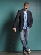 angry full_body glasses gregory_house hair open_mouth soyjak variant:cobson // 1080x1440 // 447.9KB