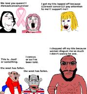 amerimutt angry balding beard blond bloodshot_eyes breast_cancer british brown_skin closed_mouth crying daddy's_girl doomer_girl ear eternal_anglo female femjak ftm glasses grey_skin hair i_hate mcdonalds monkey_dance oh_my_god_she_is_so_attractive open_mouth pink_hair pooner punisher_face red_skin smile soyjak stubble subvariant:female_soyak subvariant:science_lover surgery text top_surgery tranny trans united_kingdom variant:a24_slowburn_soyjak variant:chudjak variant:gapejak variant:markiplier_soyjak variant:soyak woman yellow_hair // 1920x2060 // 915.5KB