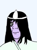 ghost headband long_hair purple_skin subvariant:commiepedotroon tenkan variant:kuzjak yokai yūrei // 809x1080 // 16.9KB