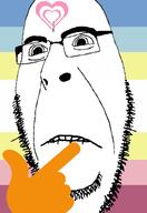 biting_lip girllover glasses map_(pedophile) pedophile soyjak stubble subvariant:hornyson thinking variant:cobson 🤔 // 680x991 // 193.3KB