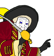 bloodshot_eyes blue_eyes clothes coomer hand hat holding_object holding_sword nas:wojak pirate pirate_hat subnas:coomer sword teeth // 1098x1140 // 231.6KB